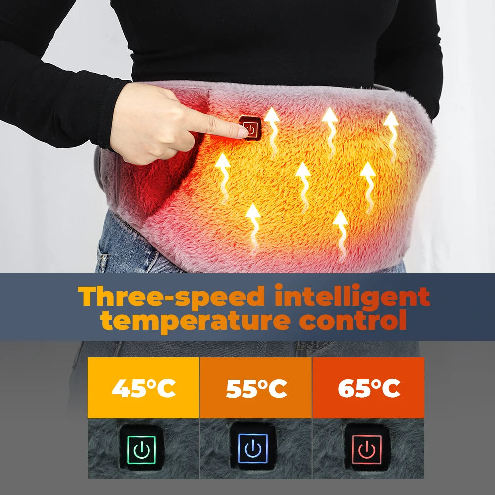2-in-1 Electric Heating Waist Belt & Hand Warmer Great for Aches and Pains