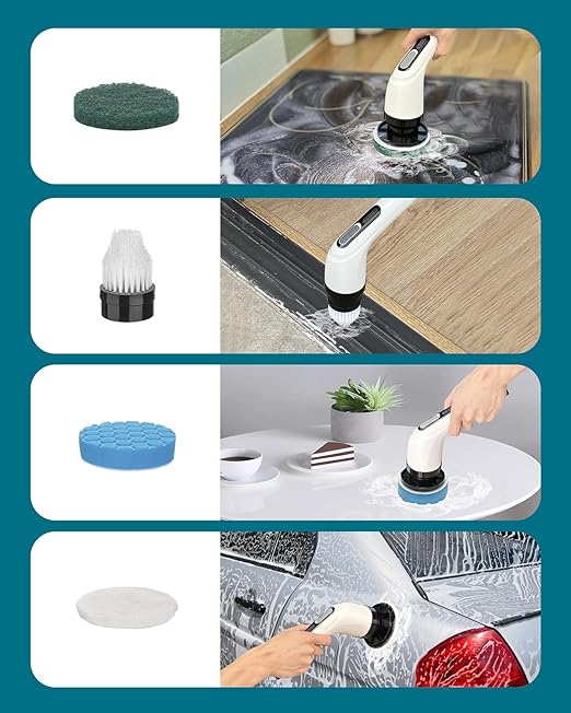 Electric Spin Scrubber Brush Great For Bathroom Cleaning