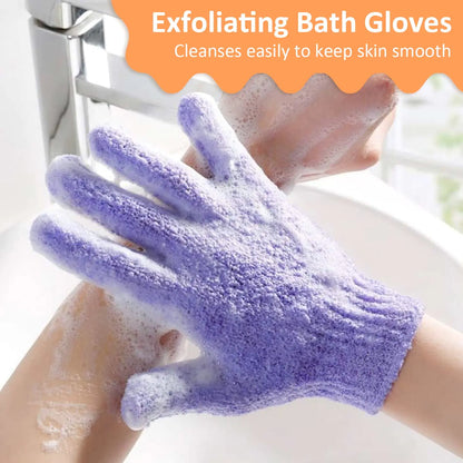 30 Pcs Exfoliating Gloves for Shower/Bath with Hanging Loop