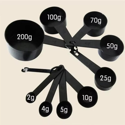 Kitchen Measuring Spoons 5pcs. & Measuring Cups 5pcs. (10pc.Total)