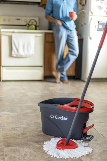 O-Cedar EasyWring Microfiber Spin Mop and Bucket Cleaning System