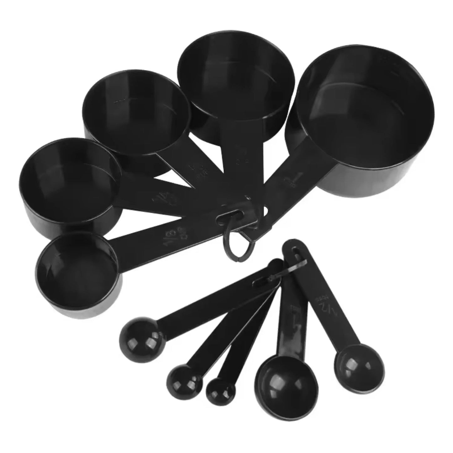 Kitchen Measuring Spoons 5pcs. & Measuring Cups 5pcs. (10pc.Total)