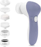 Electric Facial Spin Cleansing Brush Scrubber (Men/Women) with 6 Brush Heads for Deep Cleansing, Gentle Exfoliating, Removing Blackhead, Massaging