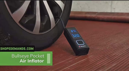 Pocket Air Tire Inflator Bullseye Portable Air Compressor