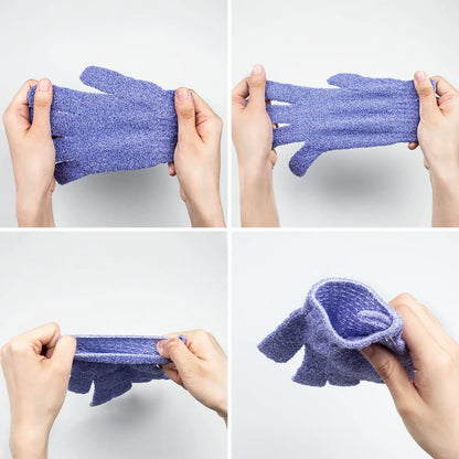 30 Pcs Exfoliating Gloves for Shower/Bath with Hanging Loop